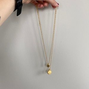 Madewell medallion layer necklace